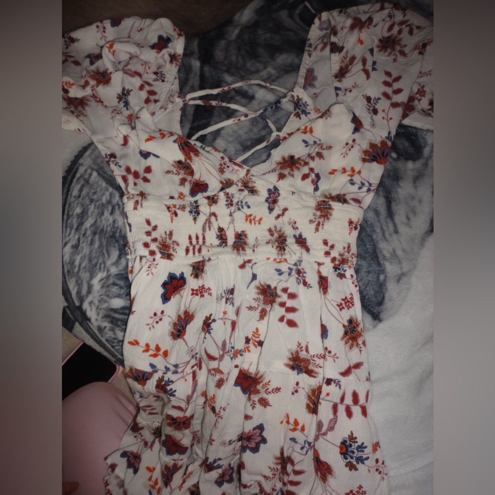 Floral Print Women's Mini Dress